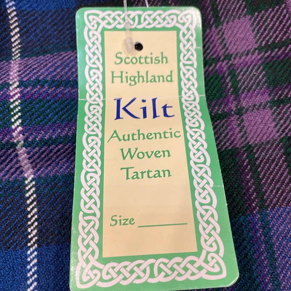 NWT Authentic Woven Tartan kilt Size XS - Picture 6 of 10